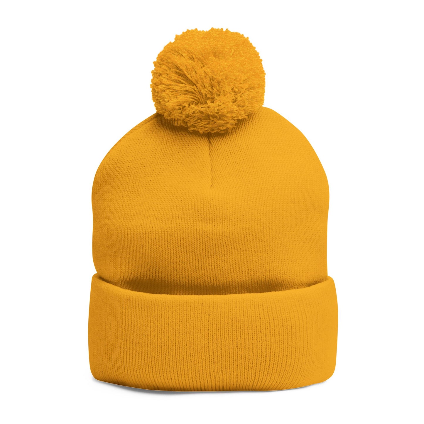 Cozy Pom-Pom Knit Cap (Embroidered) - Winter Beanie, Stylish Headwear, Gift for Him/Her, Outdoor Activities, Holiday Essential
