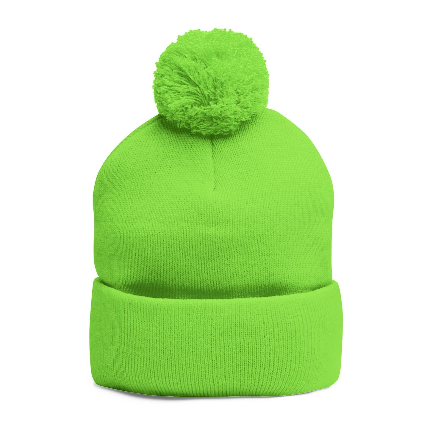 Cozy Pom-Pom Knit Cap (Embroidered) - Winter Beanie, Stylish Headwear, Gift for Him/Her, Outdoor Activities, Holiday Essential