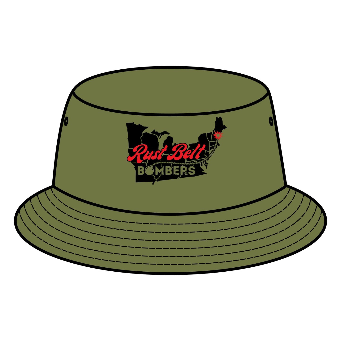 Rust-Belt Bombers Bucket Hat – Trendy Summer Accessory, Perfect for Outdoor Adventures, Beach Days, Festivals, and Casual Wear