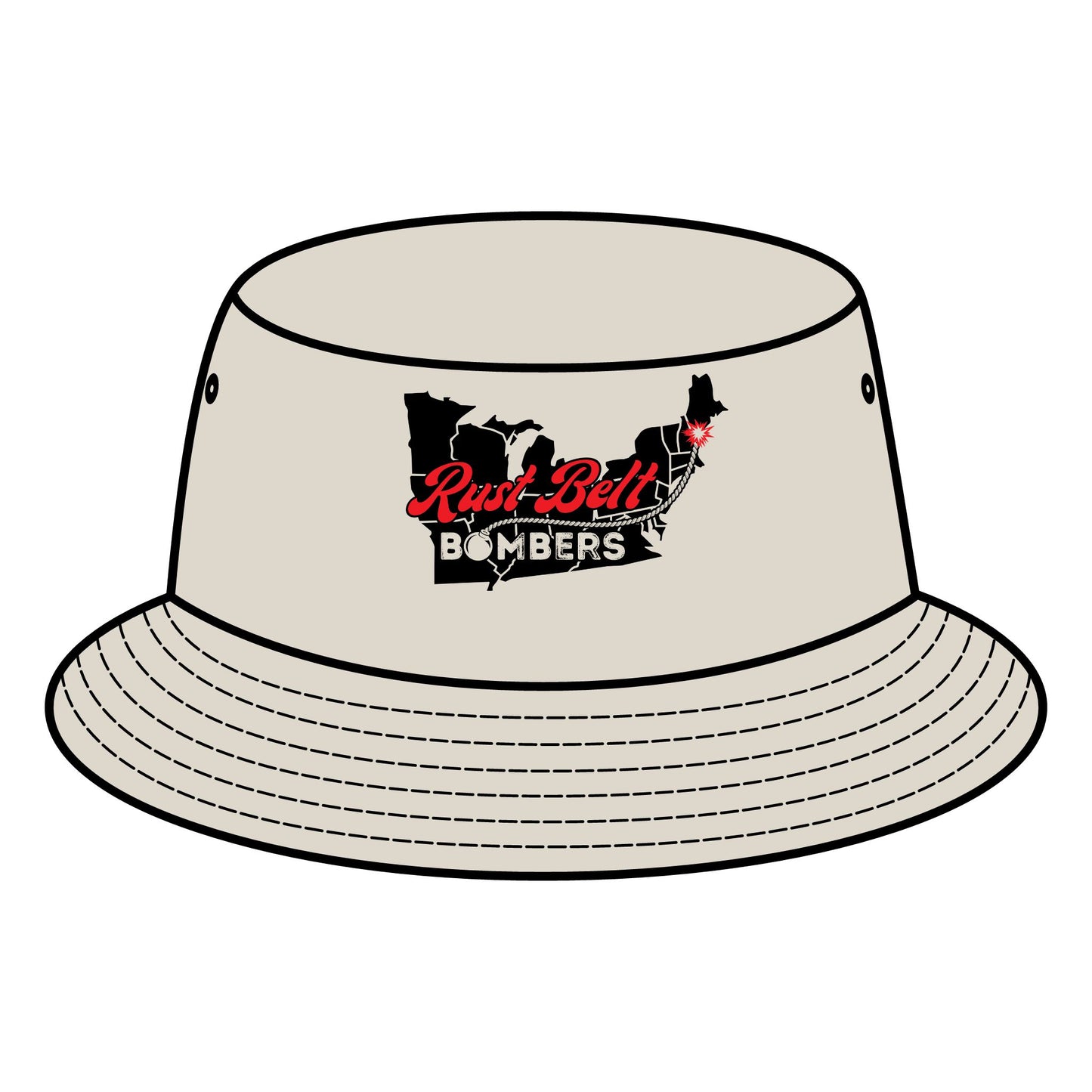 Rust-Belt Bombers Bucket Hat – Trendy Summer Accessory, Perfect for Outdoor Adventures, Beach Days, Festivals, and Casual Wear