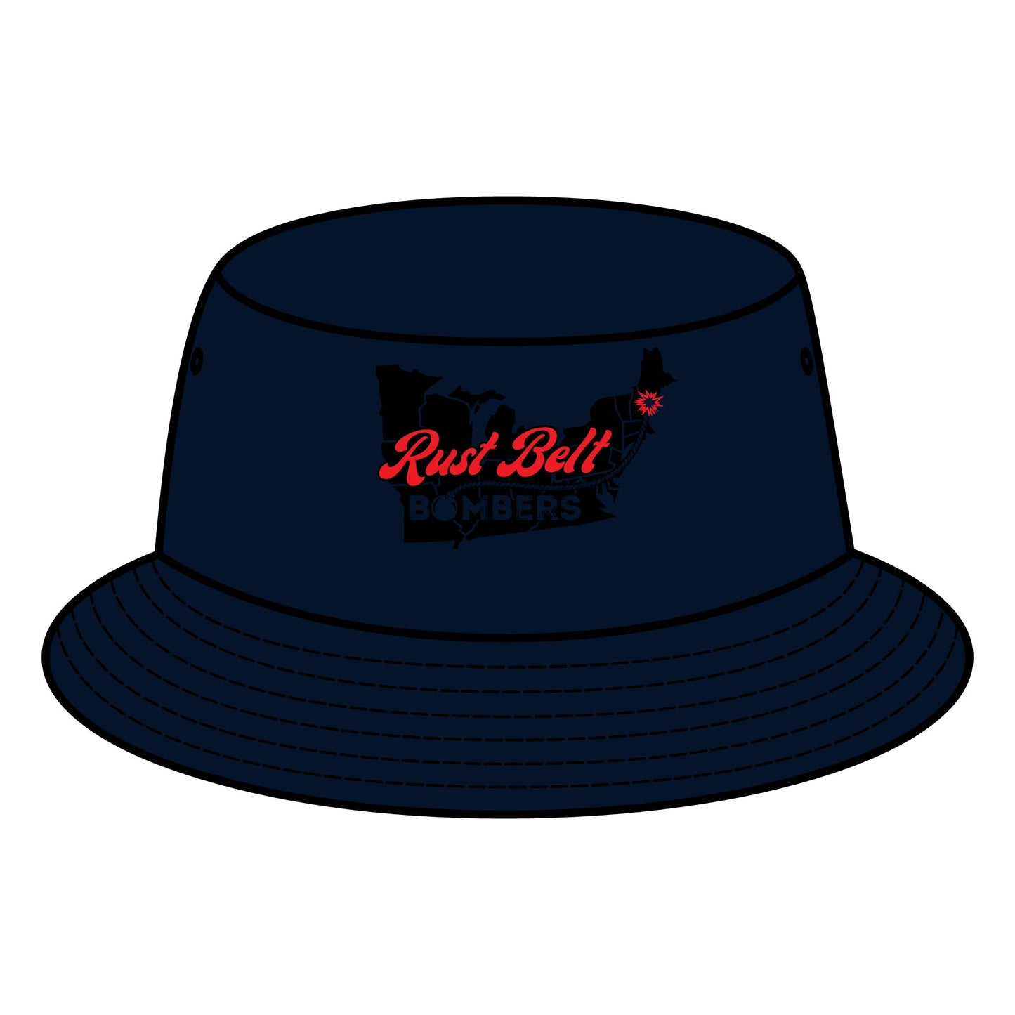 Rust-Belt Bombers Bucket Hat – Trendy Summer Accessory, Perfect for Outdoor Adventures, Beach Days, Festivals, and Casual Wear