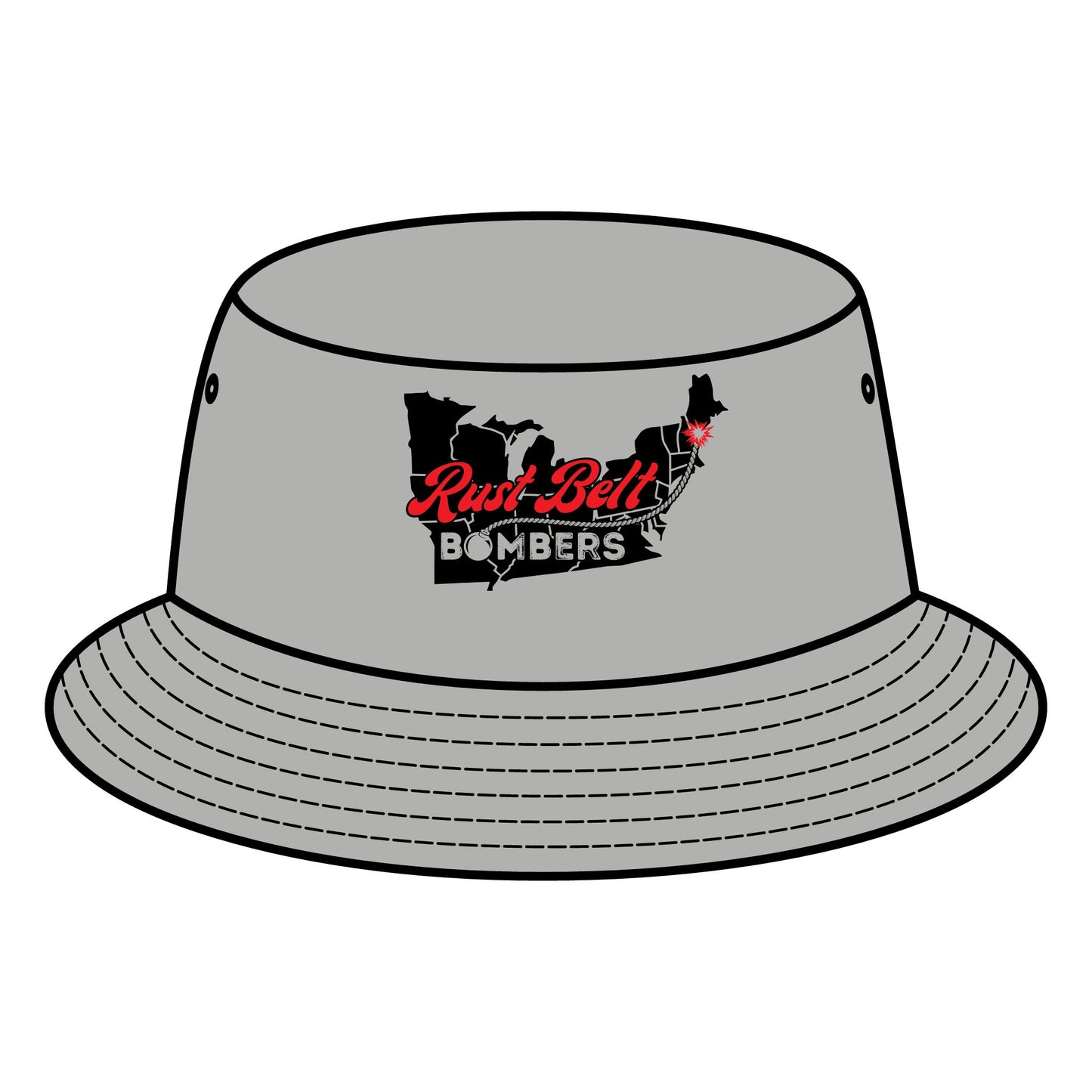 Rust-Belt Bombers Bucket Hat – Trendy Summer Accessory, Perfect for Outdoor Adventures, Beach Days, Festivals, and Casual Wear