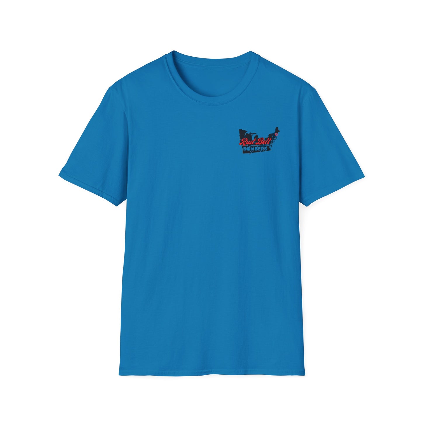 Rust-Belt Bombers Unisex Softstyle T-Shirt, Casual Tee, Gift for Enthusiasts, Streetwear, Graphic Top, Summer Essential