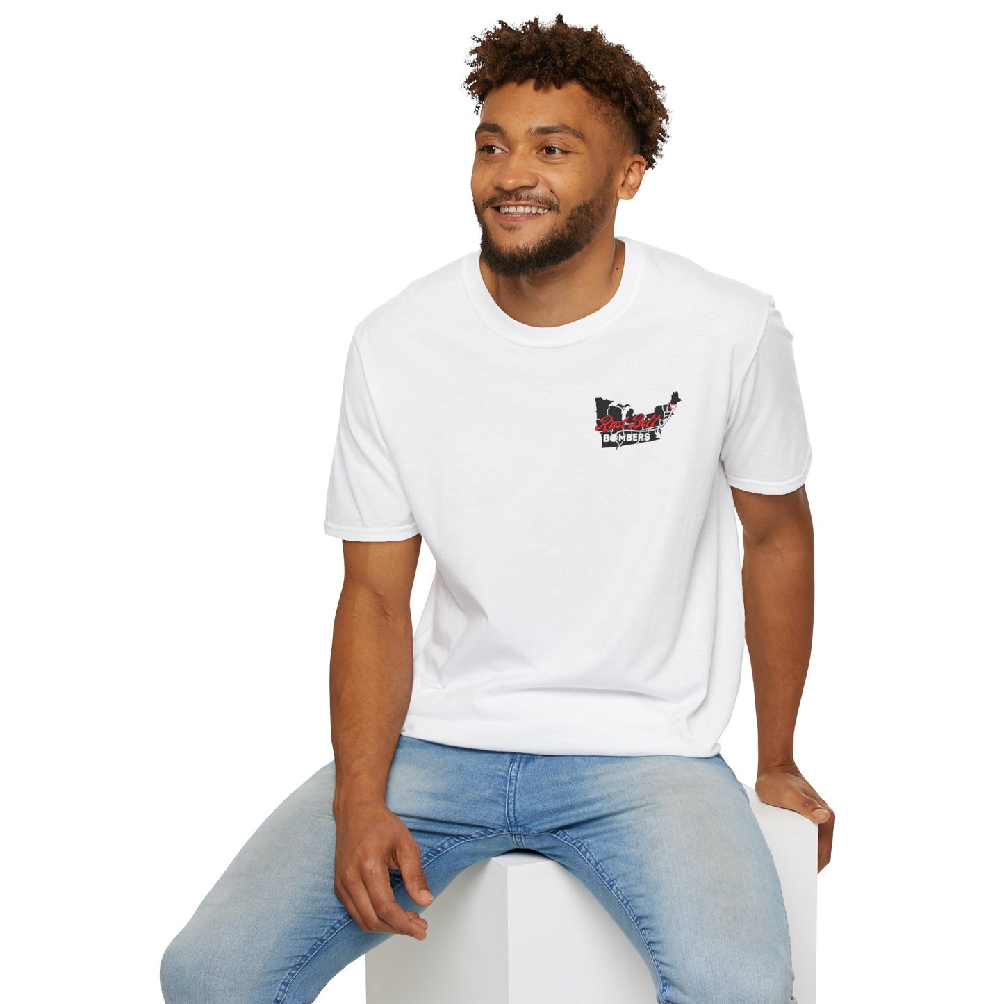 Rust-Belt Bombers Unisex Softstyle T-Shirt, Casual Tee, Gift for Enthusiasts, Streetwear, Graphic Top, Summer Essential