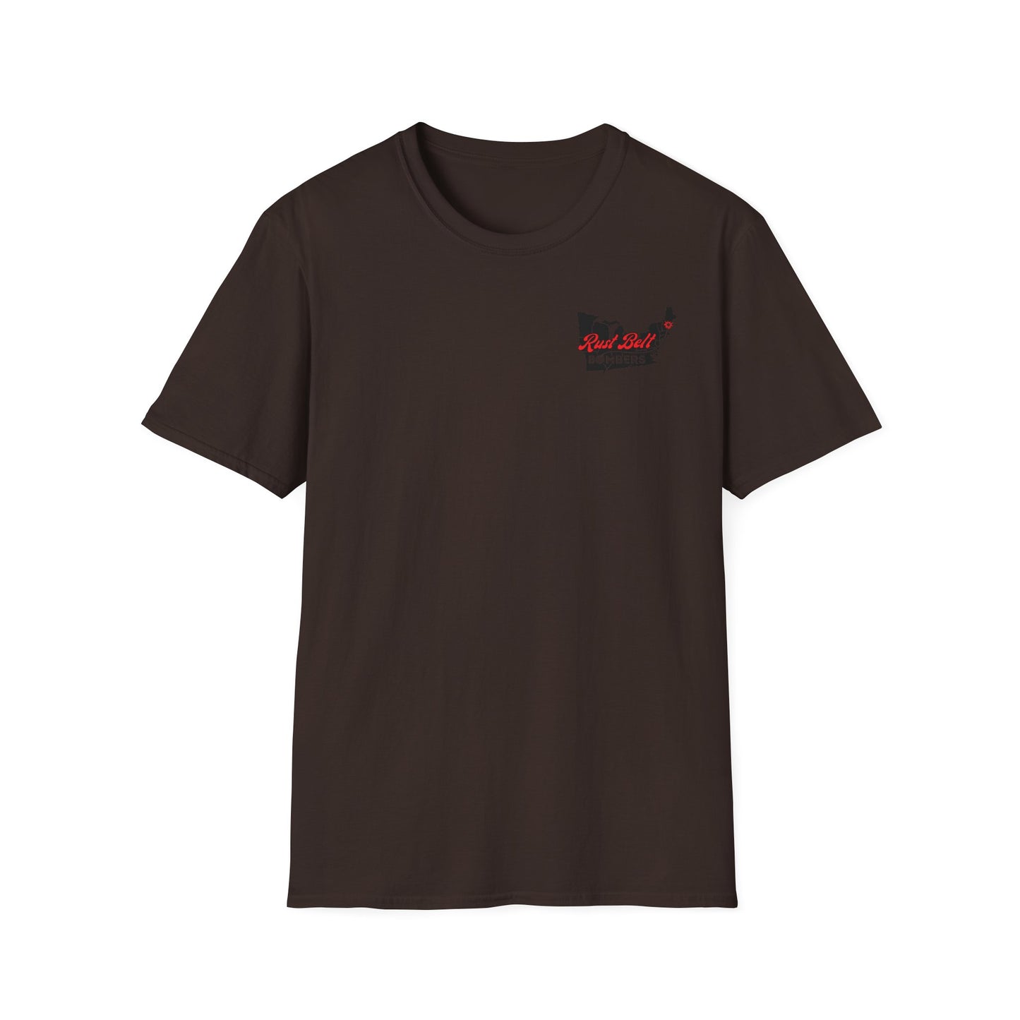 Rust-Belt Bombers Unisex Softstyle T-Shirt, Casual Tee, Gift for Enthusiasts, Streetwear, Graphic Top, Summer Essential