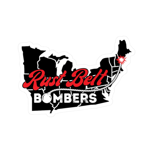 Rust Belt Bombers Kiss-Cut Vinyl Decals - Fun Stickers for Car, Laptop, Water Bottle, Custom Decoration, Gift Ideas