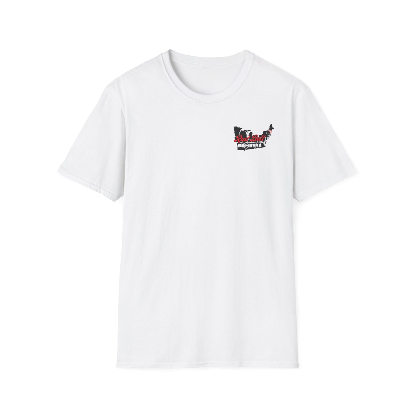 Rust-Belt Bombers Unisex Softstyle T-Shirt, Casual Tee, Gift for Enthusiasts, Streetwear, Graphic Top, Summer Essential