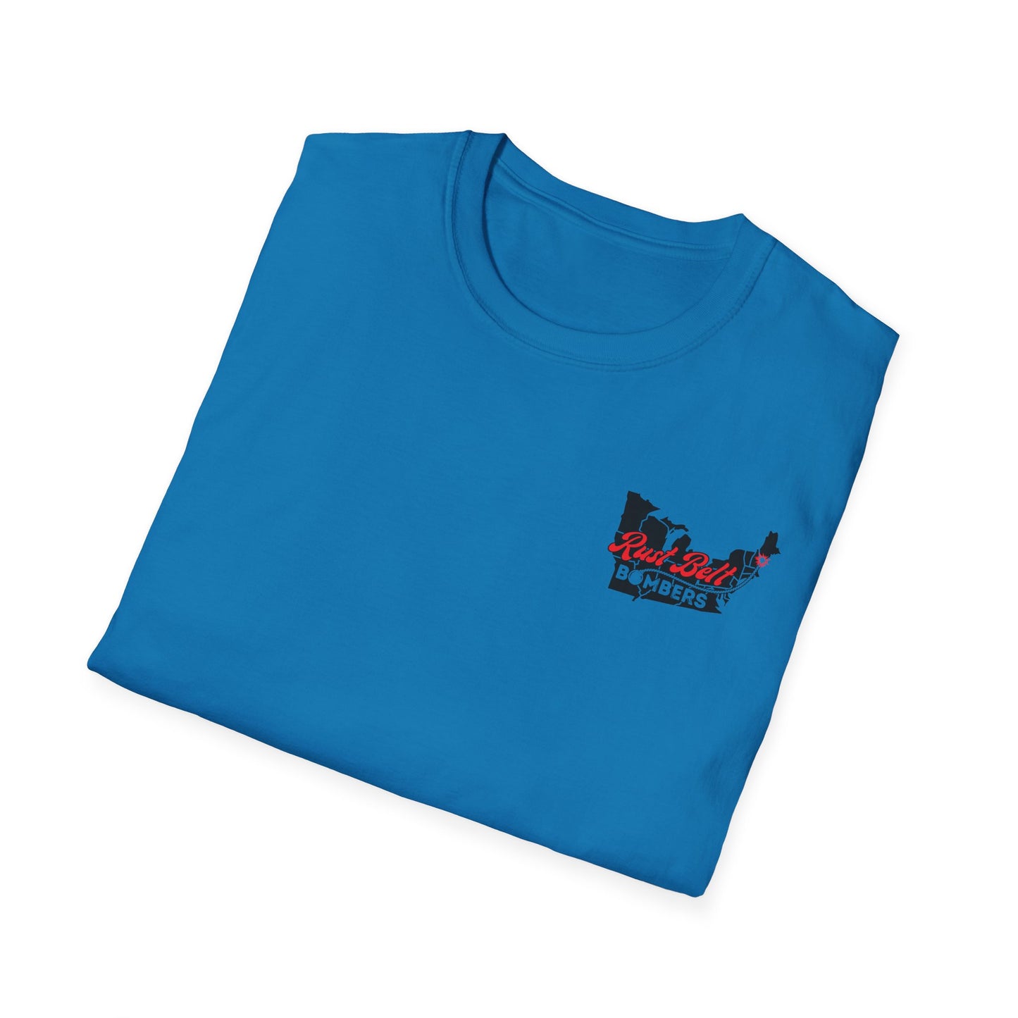 Rust-Belt Bombers Unisex Softstyle T-Shirt, Casual Tee, Gift for Enthusiasts, Streetwear, Graphic Top, Summer Essential