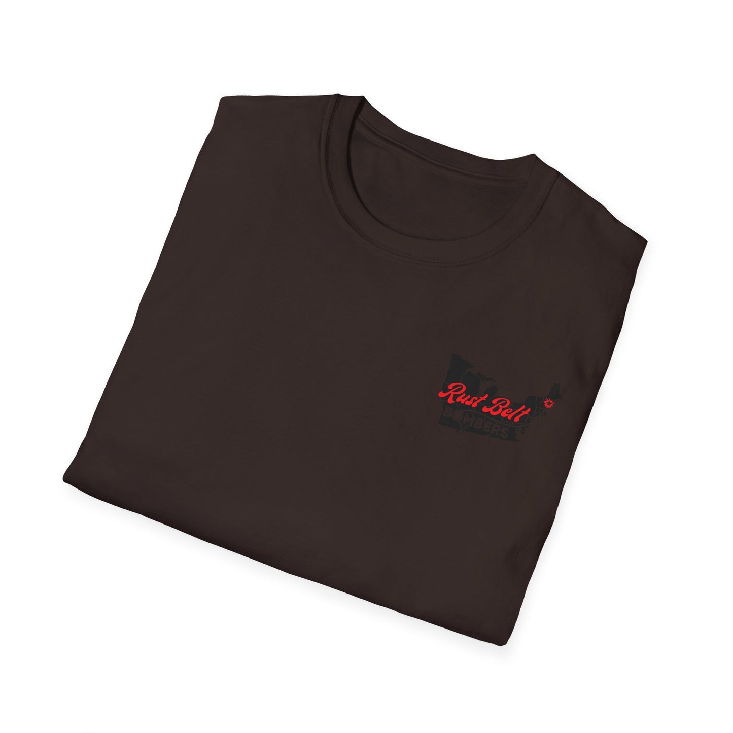 Rust-Belt Bombers Unisex Softstyle T-Shirt, Casual Tee, Gift for Enthusiasts, Streetwear, Graphic Top, Summer Essential