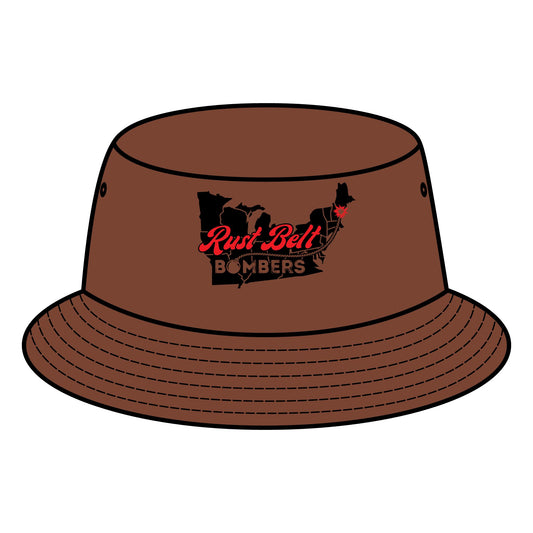 Rust-Belt Bombers Bucket Hat – Trendy Summer Accessory, Perfect for Outdoor Adventures, Beach Days, Festivals, and Casual Wear