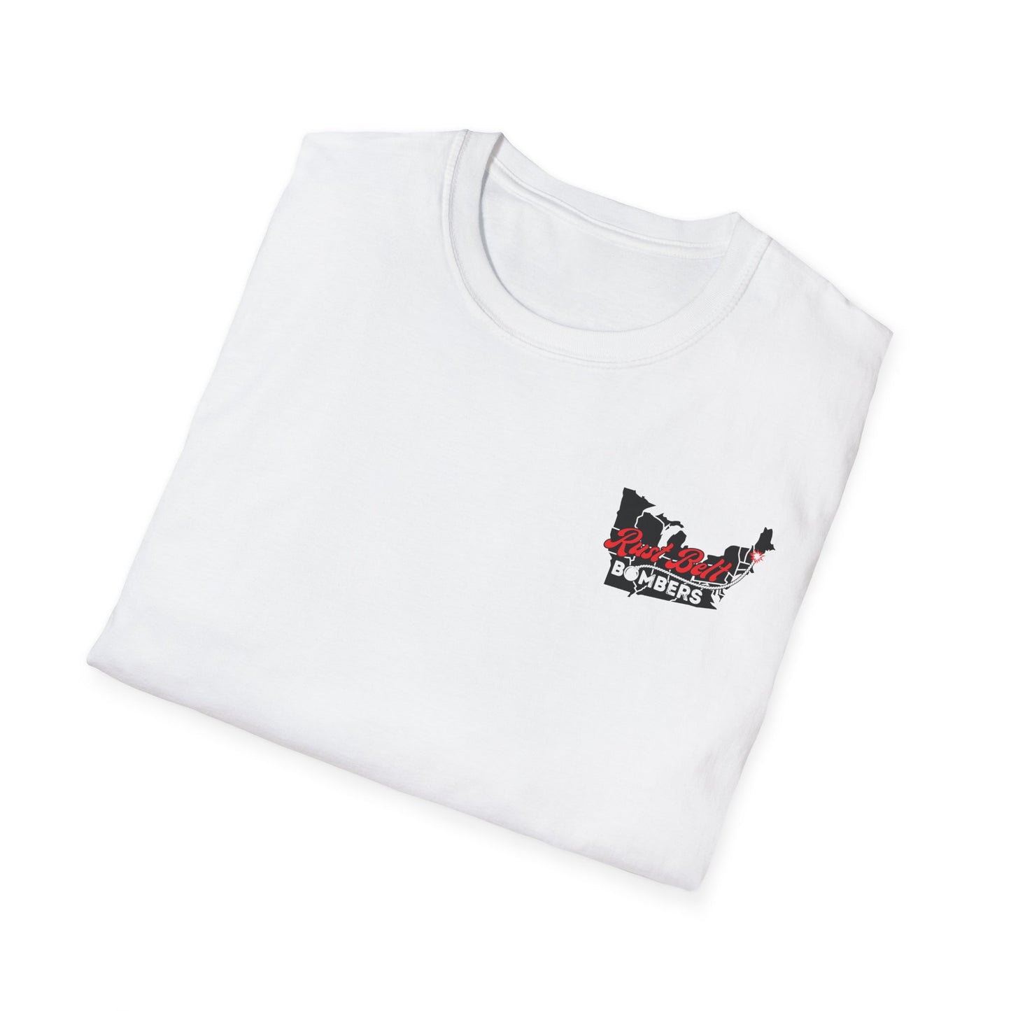 Rust-Belt Bombers Unisex Softstyle T-Shirt, Casual Tee, Gift for Enthusiasts, Streetwear, Graphic Top, Summer Essential