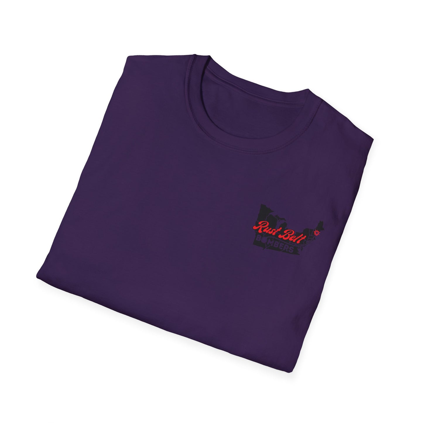 Rust-Belt Bombers Unisex Softstyle T-Shirt, Casual Tee, Gift for Enthusiasts, Streetwear, Graphic Top, Summer Essential